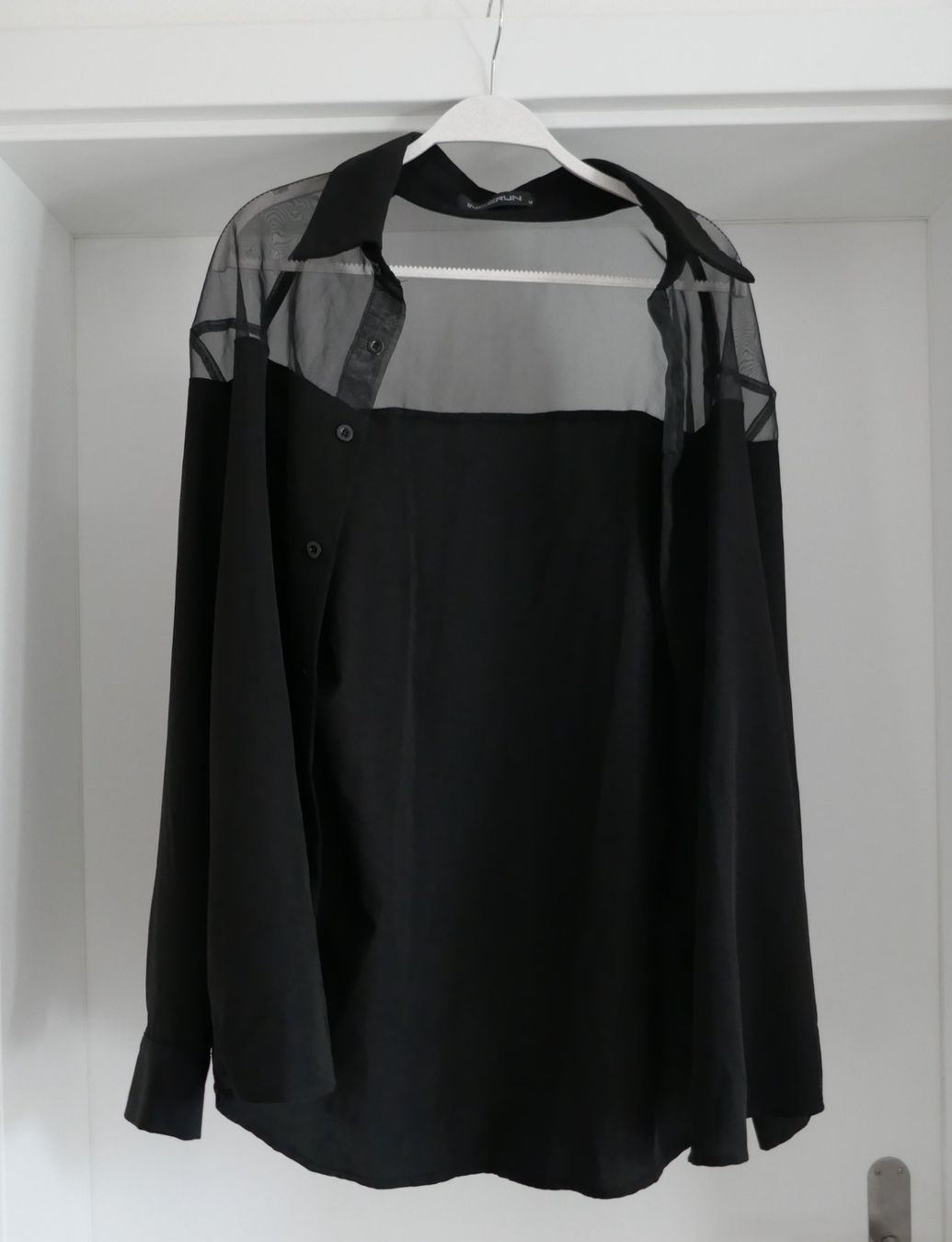 Camicette: schwarze Bluse, Longbluse, Gr. M – Usato da Port venduto da uzuku 2