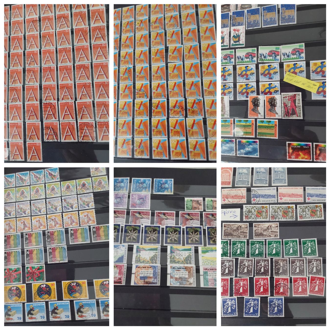 Alle Briefmarken: 4 Stk. CH Briefmarken-/Dublettenalben – Gebraucht aus Münchwilen AG von Nesar 9