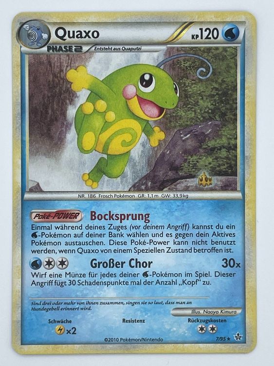 Quaxo 7/95 Holo Rare Pokémon HGSS Unleashed | Kaufen auf Ricardo