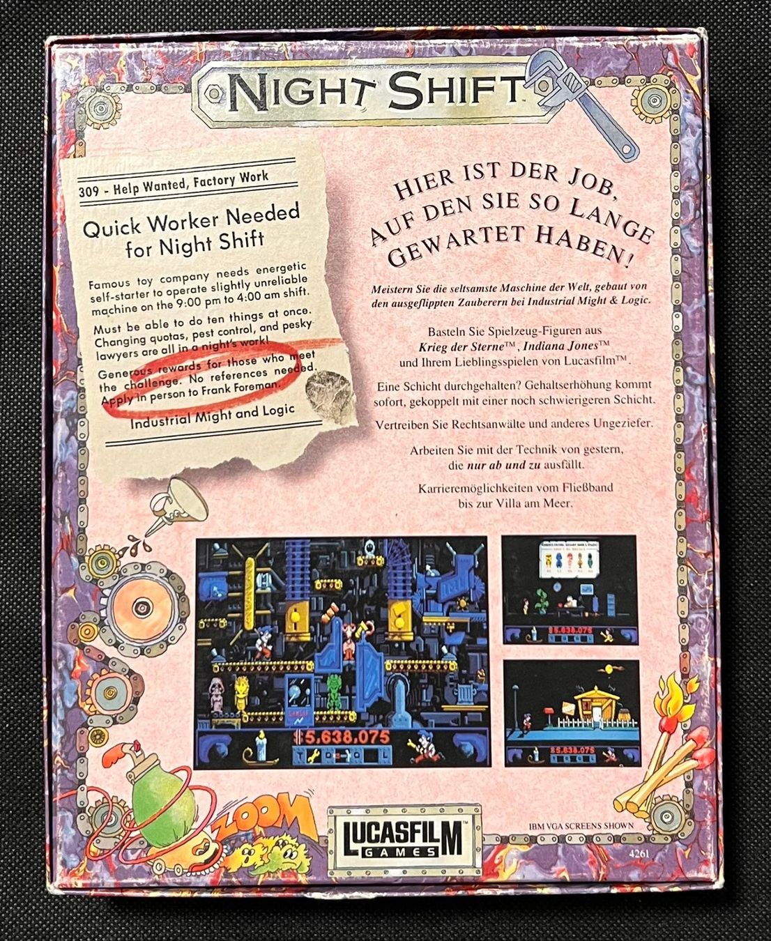 Spiele: Big Box Spiel Night Shift C64 / Commodore 64 5.25 Disk – Gebraucht aus Schachen LU von retrogamer 1