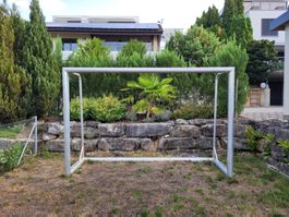 Fussballtor Aluminium robust gebraucht