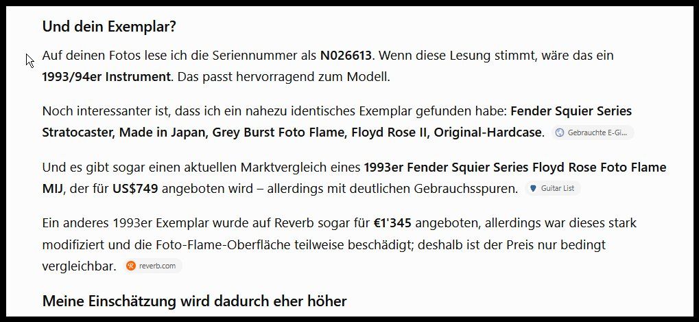 Fender Musikinstrumente: Fender Stratocaster – Neu (gemäss Beschreibung) aus Zollikerberg von sgarbi1903 7