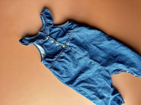 Benetton Jeans-Overall Mädchen - Grösse 74 (9-12 Monate)