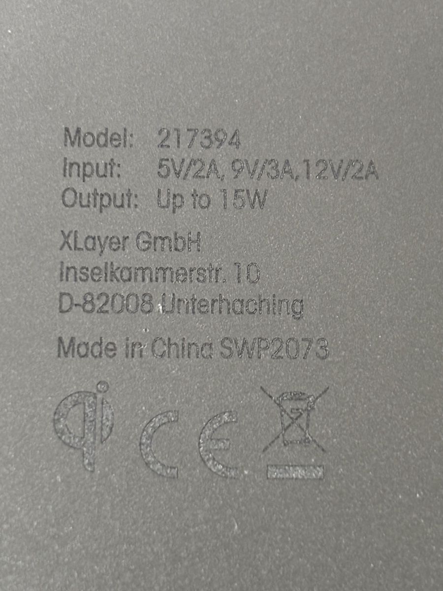 Caricabatterie: iPhone wireless charger 15 W. 1,2 m cable – Usato da Mellingen venduto da Guilhermefurlan 1