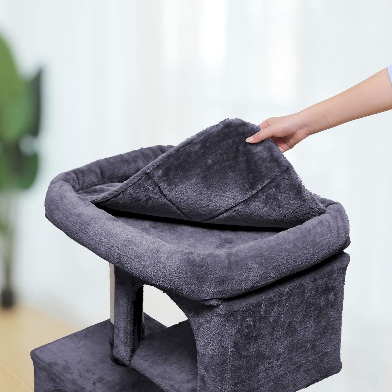 Tiragraffi: FEANDREA Kratzbaum 84 cm rauchgrau – Nuovo e nell'imballaggio originale da Bottighofen venduto da zaap 3