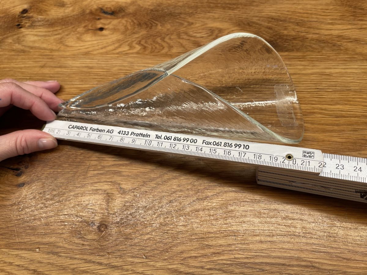 Glasi Hergiswil Schalen: Hergiswiler Glasi Glas Tüte 21cm – Gebraucht aus Niederbüren von poschti 4