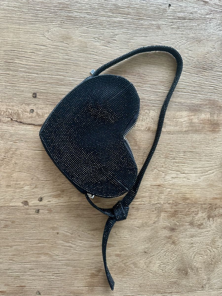 Zara Sacs femmes: Schwarze Zara Strass-Handtasche Herzform – Neuf (Voir description) à Dänikon ZH par Annikaberg 1