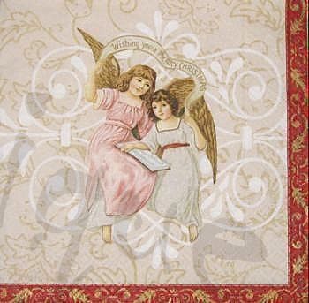 Tovaglioli: Serviette 2 engel (w272) 3Stk. – Nuovo (secondo la descrizione) da Schlatt TG venduto da kreativ-atelier