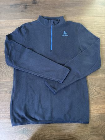 Odlo Fleece Pullover dunkelblau mit Reissverschluss Gr. 164