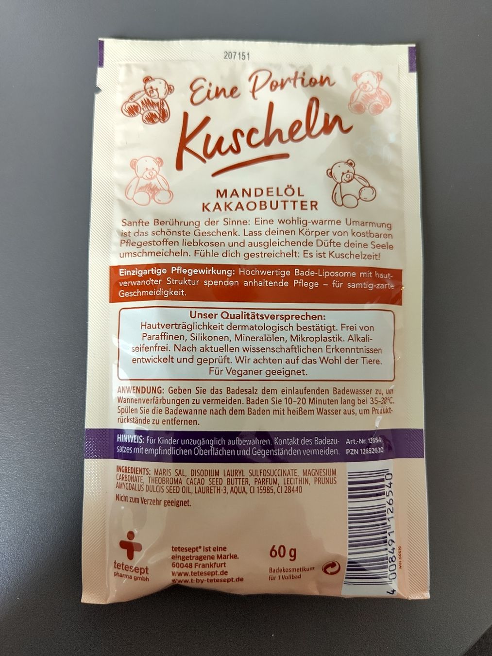 Altro per la cura del corpo: Tetesept "Eine Portion Kuscheln" Mandelöl Kakaobutter Neu – Nuovo e nell'imballaggio originale da Liebefeld venduto da sam_7vm2 1