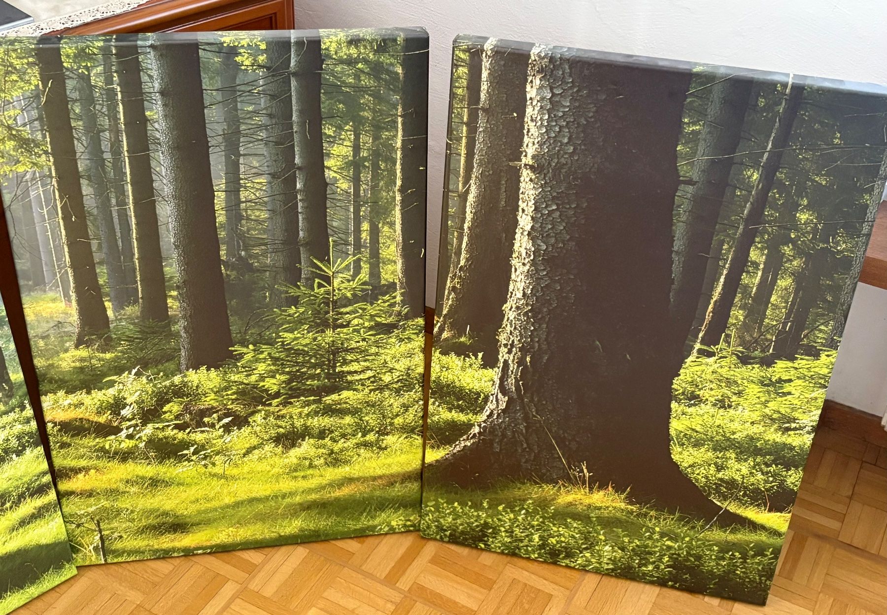 Poster & Bilder: Wandbild Set Wald vierteilig Leinwand – Gebraucht aus Frick von Rukki 2