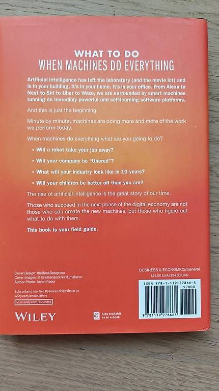 Bücher: Book "What to do when machines do everything" – Gebraucht aus Zürich von ElizavetaT 1