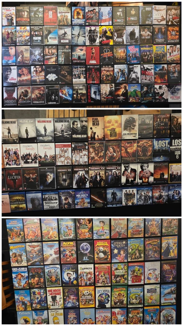 Alle DVDs: Lot de 737 DVDs + 16 BLU RAYs – Gebraucht aus Cheyres von Saby20 9
