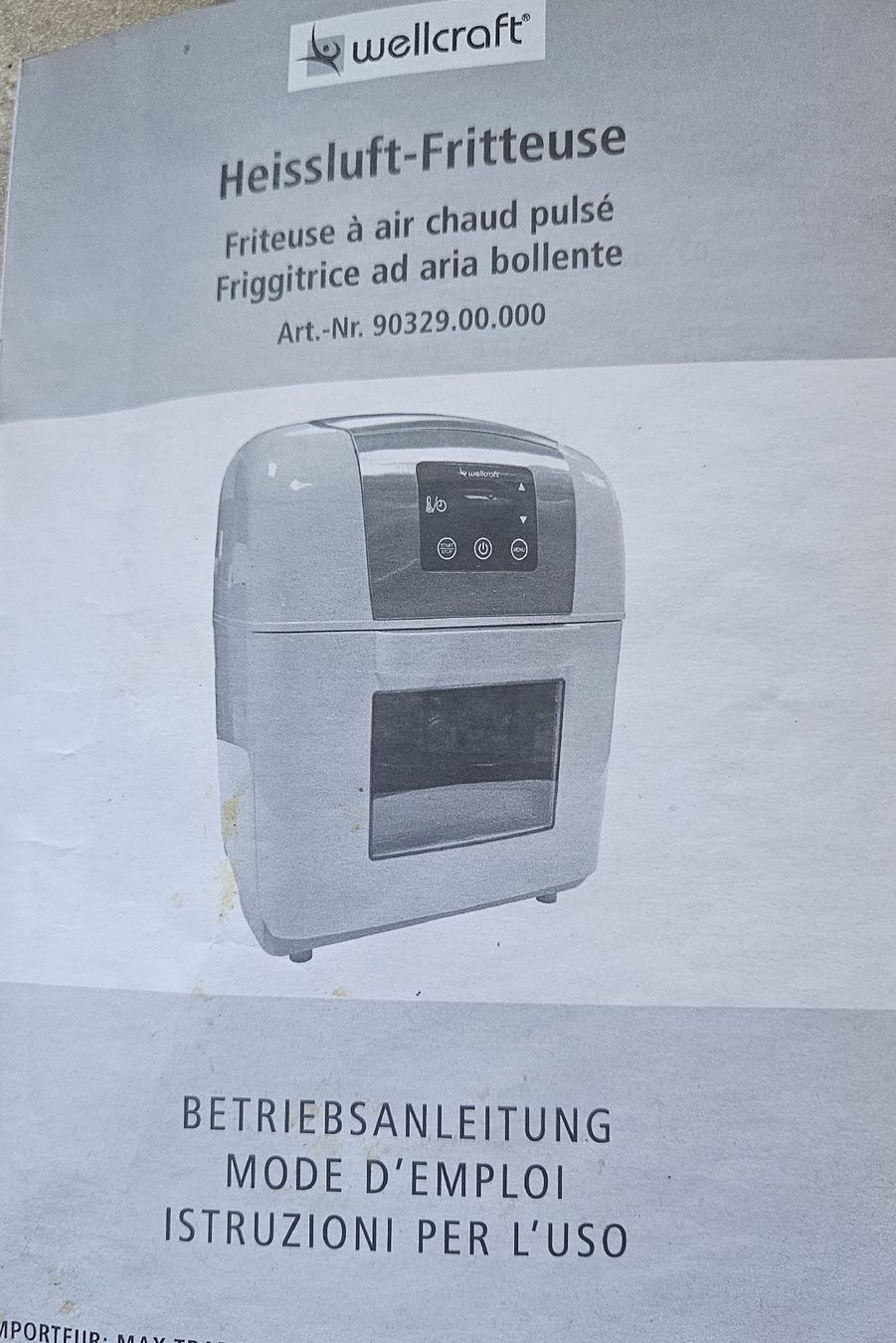 Wellcraft Elettrodomestici da cucina: Heissluftfriteuse – Usato da Ursenbach venduto da Hundjolie 3