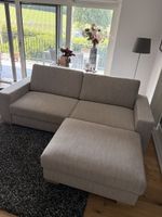 Sofa mit Stauraum - hellgrau