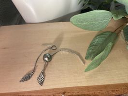 Ohrschmuck Einfädler mit Tahitiperle, SS