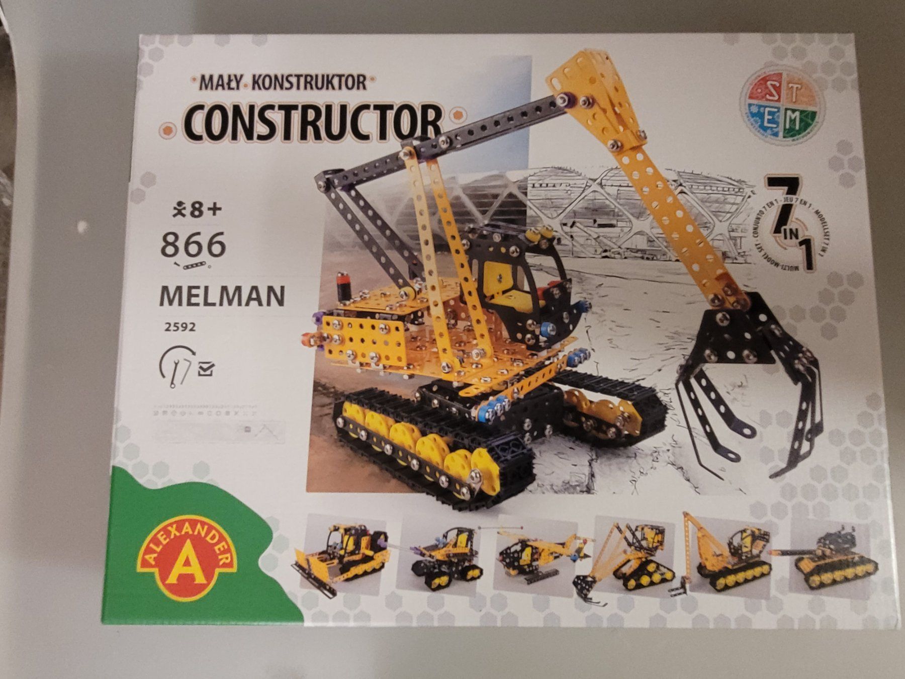 Kit di costruzioni: Constructor Pro  Bagger  7 in1 866 Teile Ab 8 Jahren – Nuovo e nell'imballaggio originale da Oberuzwil venduto da aseinkaufswelt
