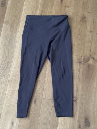 Lululemon Wunder Train High-Rise Crop 23" Black Granite