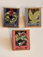 3 Pin Pro Juventute Briefmarken