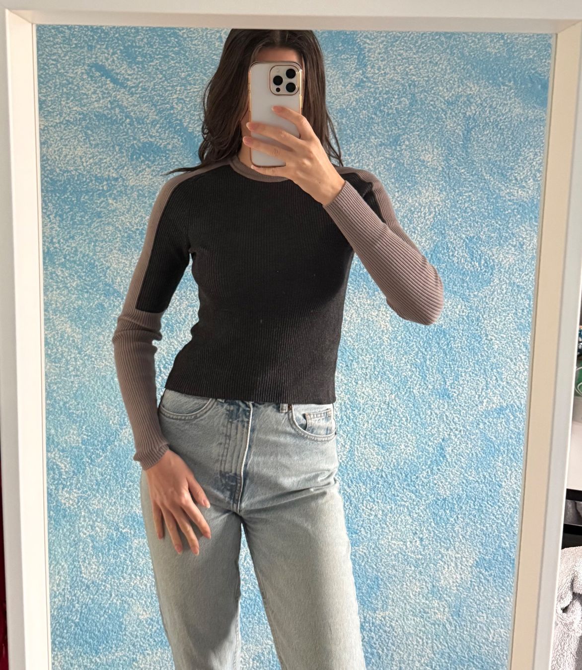 Zara Maglioni & Felpe: Zara Ripp-Pullover zweifarbig Grösse S – Usato da Altendorf venduto da Jeshy15