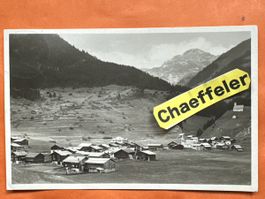 1935 Brigels GR - Vintage Postkarte mit schöner Dorfansicht!