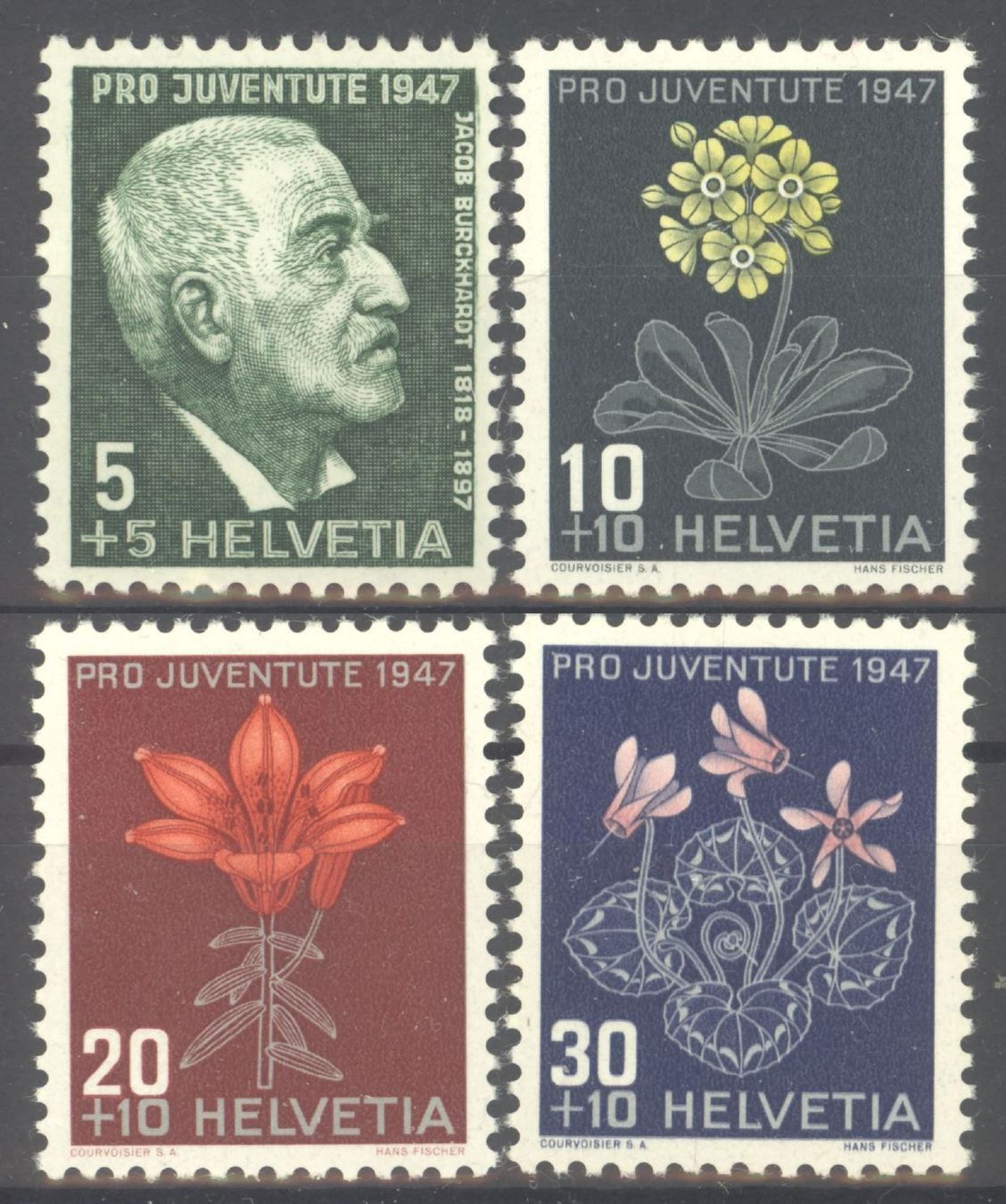 Tutti i francobolli: 1947, Pro Juventute ** – Usato da Willisau venduto da Vollstempel