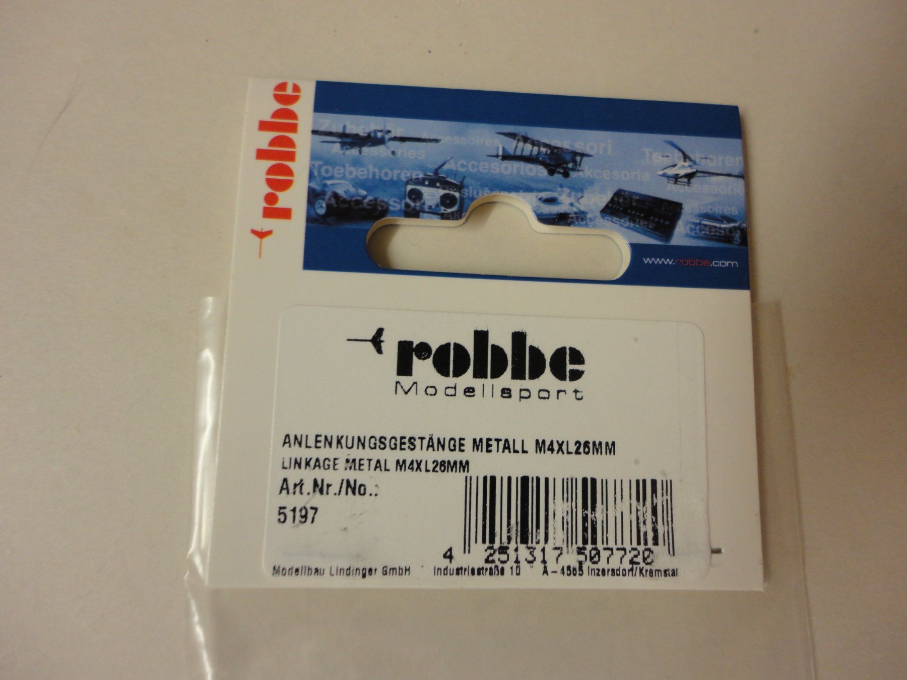 Robbe Modellismo RC: Robbe Anlenkungsgestänge Metall  Neu & OVP! – Nuovo e nell'imballaggio originale da Horgen venduto da RcModell 4
