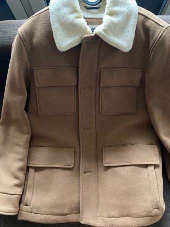 Warme Winter Jacke, Teddykragen, Grösse L, Top Zustand!