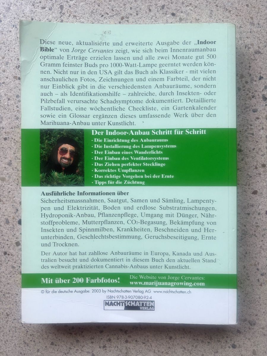 Bücher: Marihuana drinnen - Jorge Cervantes – Gebraucht aus Schlieren von pauley102 1