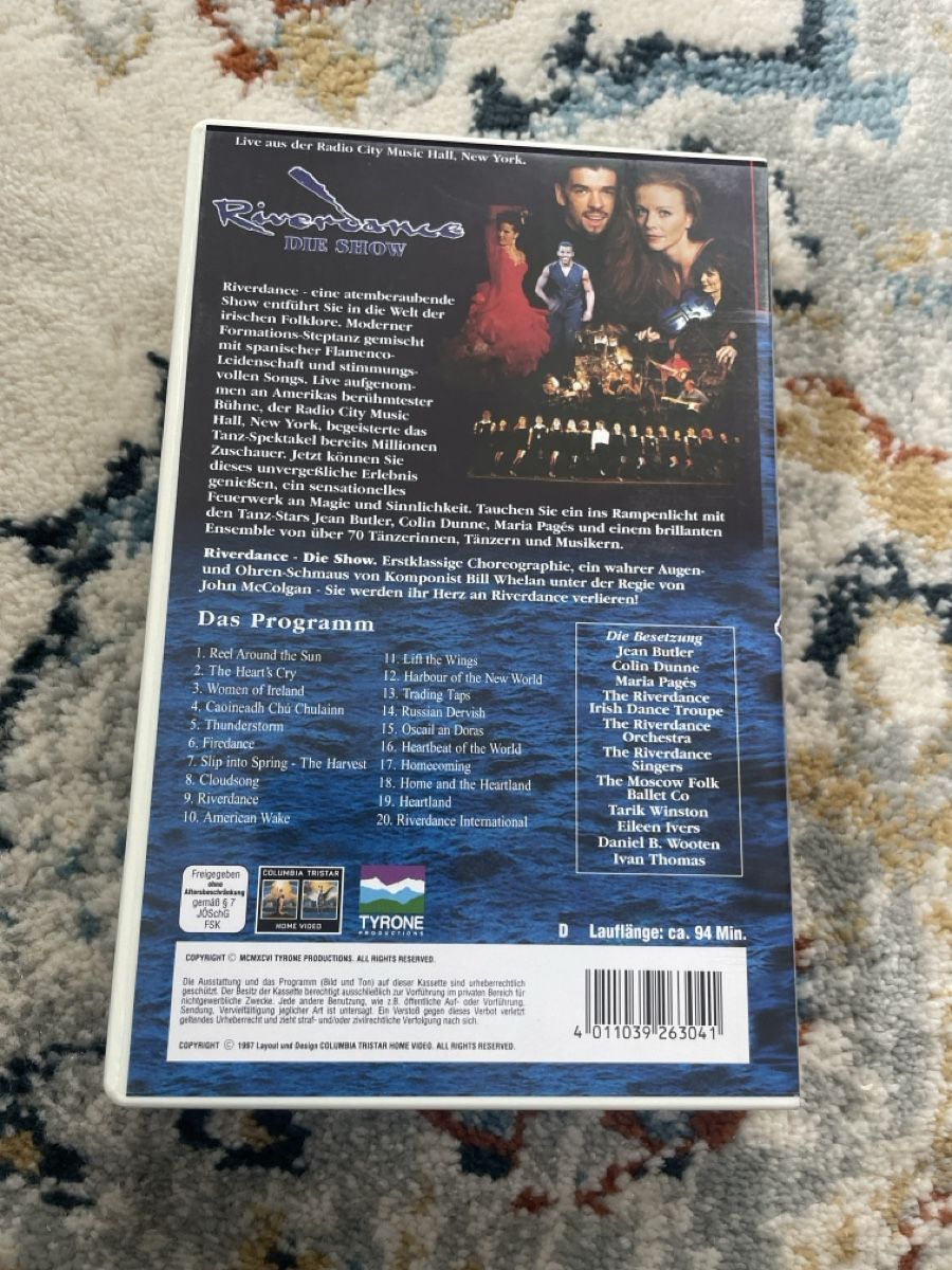Tutti i VHS: Riverdance VHS – Usato da Sargans venduto da Didis 1