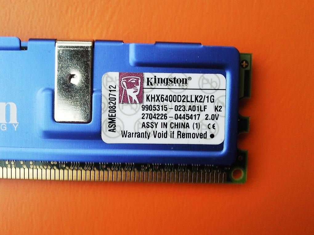 Kingston Memoria / RAM: KINGSTON KHX6400D2LLK2/1G DDR2 SDRAM – Usato da Berikon venduto da m1l3n 1