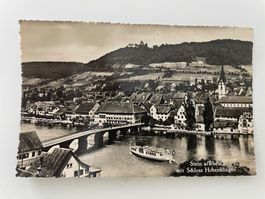 Alte Ansichtskarte Stein am Rhein mit Schloss Hohenklingen