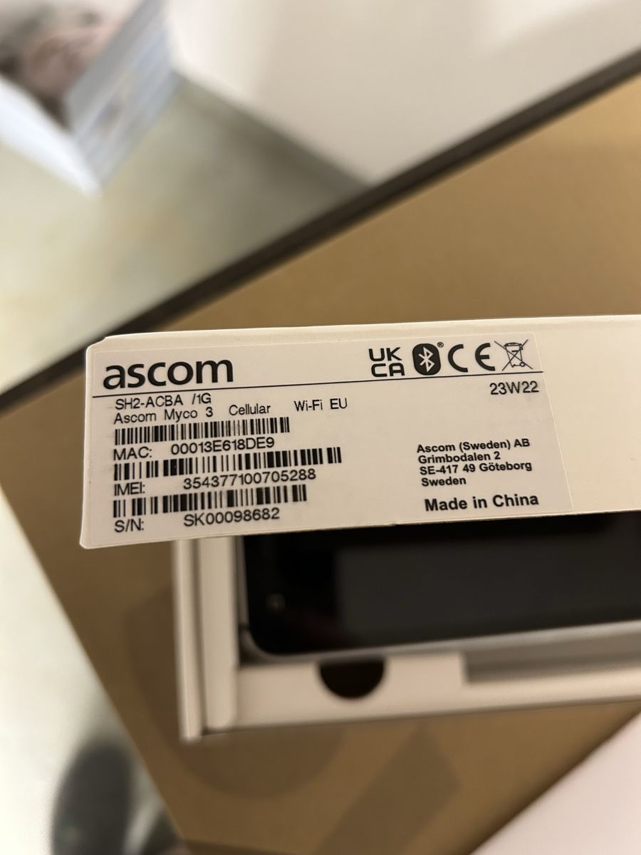 Telefoni cellulari / Smartphones: Ascom Myco3 Gsm wlan – Nuovo e nell'imballaggio originale da Oberstammheim venduto da Dbsound24 1