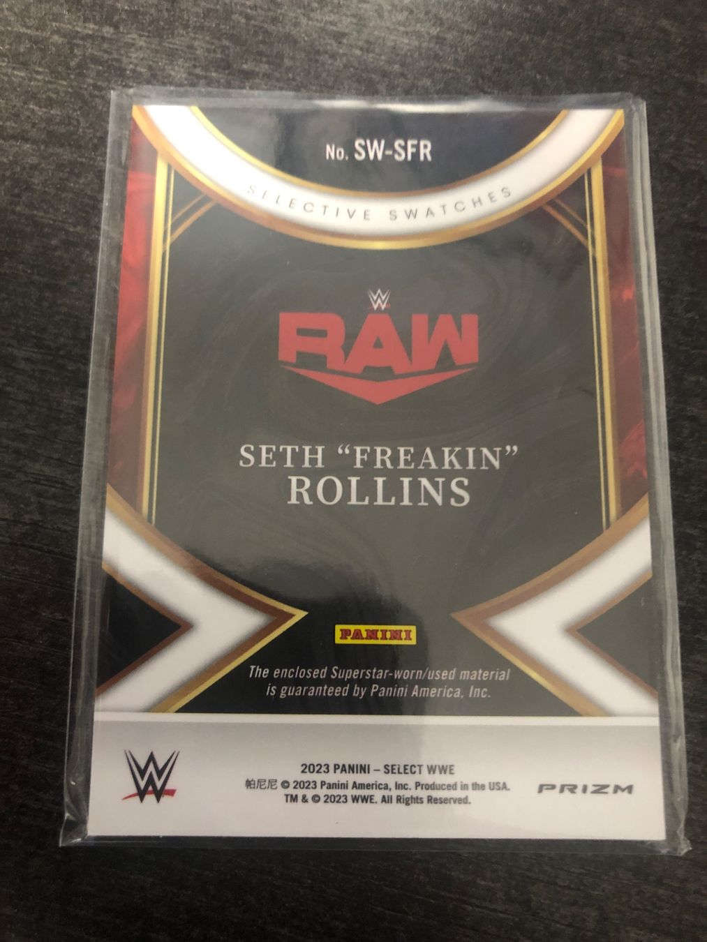 Topps Carte collezionabili: Panini Select WWE Seth Rollins Patch Silver – Usato da Wangenried venduto da Garagara 1