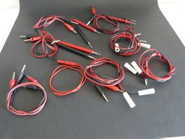 Messleitungen diverse mit Bananenstecker+Verlängerungen 4mm