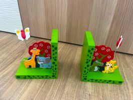 Kinder Buchstutzen Tier-Motiv Holz