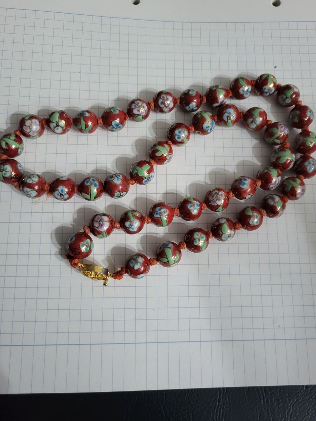 Catenine: Chinesische Halskette, rot ,aus 90er – Usato da Riehen venduto da tamola67 3