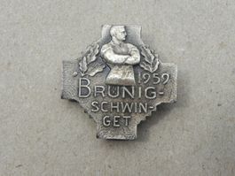 Abzeichen Brosche Brünig OW / BE Schwingfest 1959 Schwingen