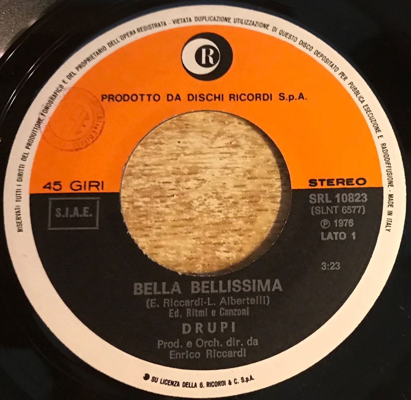 Schallplatten: DRUPI - BELLA BELLISSIMA – Gebraucht aus Bussigny von vinyl-pas-cher 2