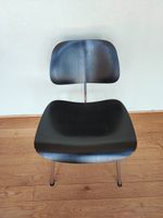 DCM Stuhl von Charles & Ray Eames in Schwarz