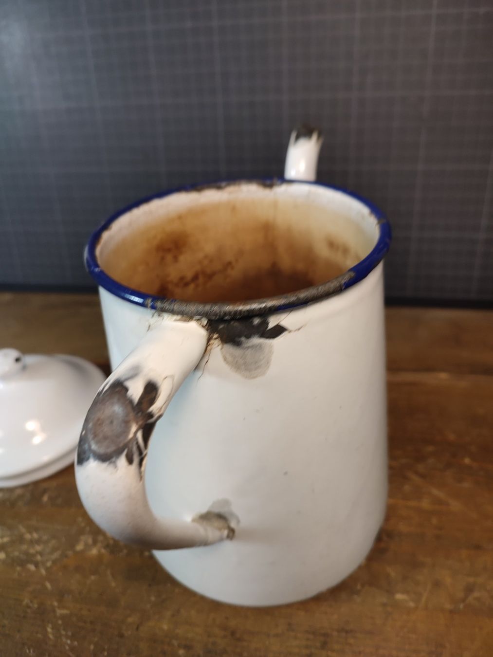 Teiere: Wunderschöne antike Kaffeekanne Nr 2 EMAILIERT – Usato da Gelterkinden venduto da MYSTOREFORYOU4460 4