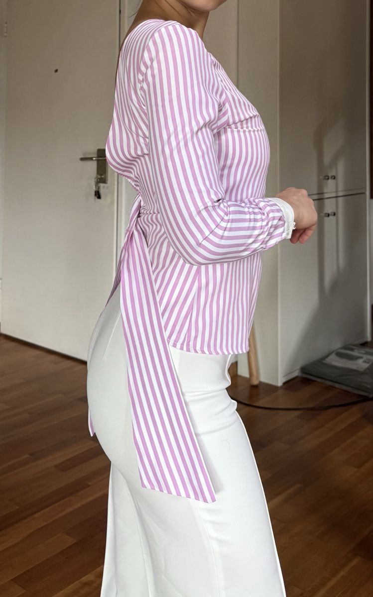 Camicette: Striped blouse tied in the back – Nuovo (secondo la descrizione) da Zürich venduto da eli_t8nw 2