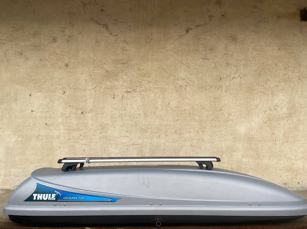 Box da tetto: XL Dachbox Thule Ocean 700 mit oder ohne Träger – Usato da Leuzigen venduto da Doppelrad