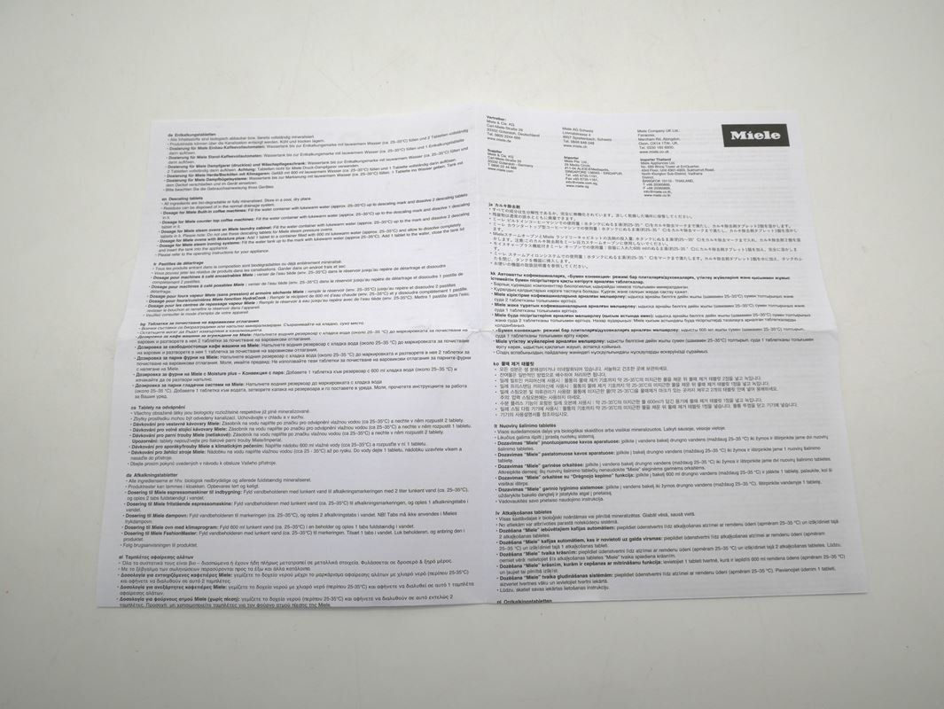 Miele Produits d'entretien: MIELE Entkalkungstabletten 6x 50g – Neuf (Voir description) à Winterthur par Restwert_Winterthur 2