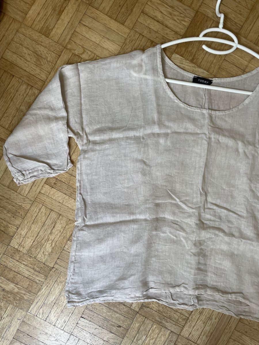 Blusen:  Beige Leinen Bluse, onesize – Gebraucht aus Zürich von Carlajimena 8