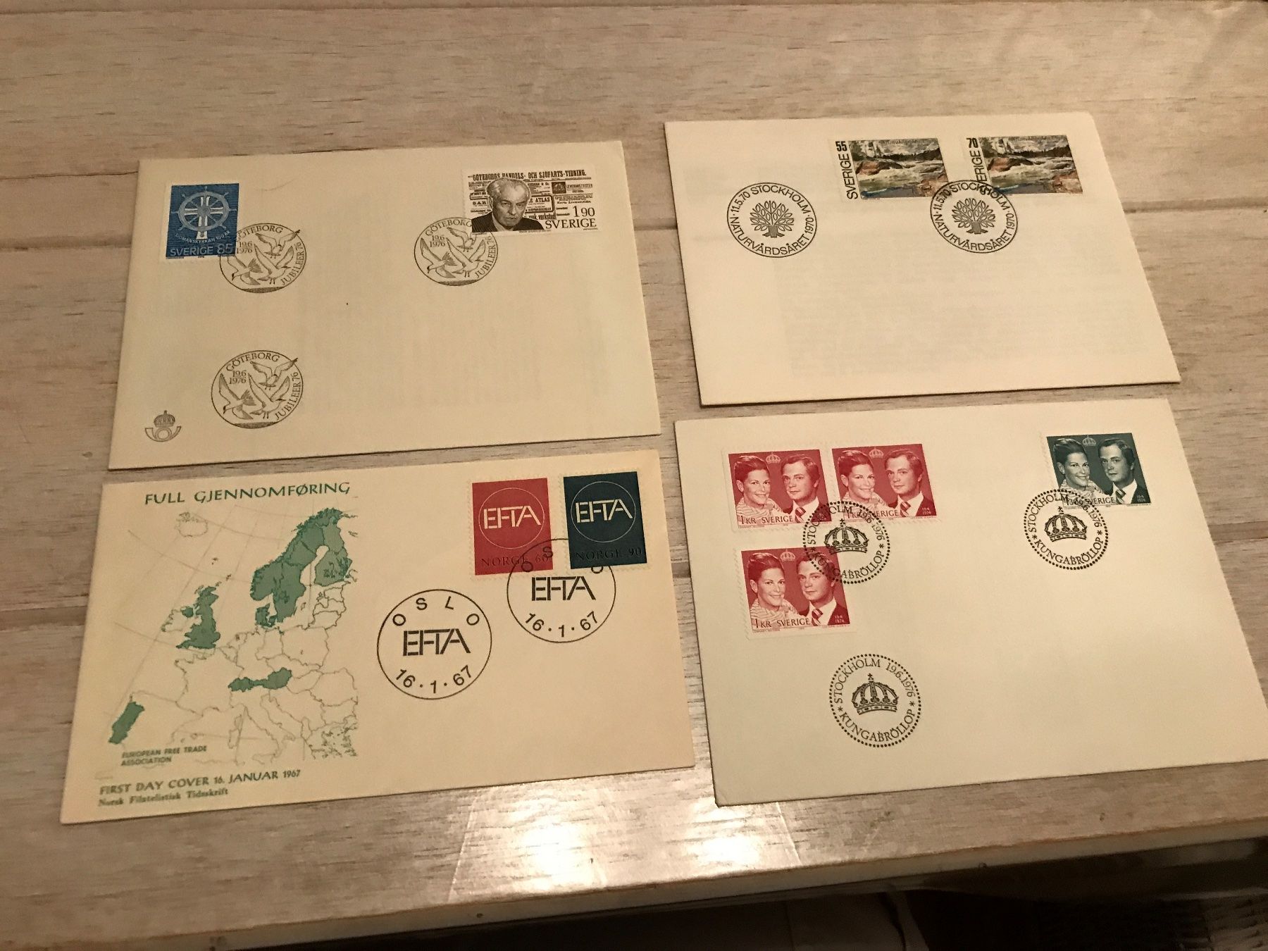 Tutti i francobolli: 70 FDC Europa (200-28) – Usato da St.Gallen venduto da Bigdisch 1