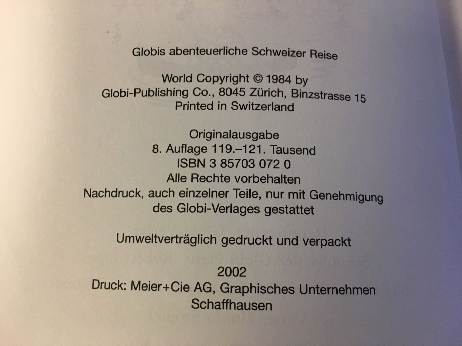 Fumetti: Globis abenteuerliche Schweizer Reise ! – Usato da Brügg BE venduto da rutschimedizin 1