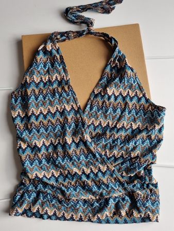 Shirt, Top, Neckholder Gr.M/L