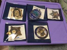 Tolle Amerika POLIZEI Abziehen sehr grosse Medaillen