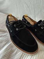 Brunello Cucinelli Wildleder Bootsschuhe / Loafer Schwarz 42